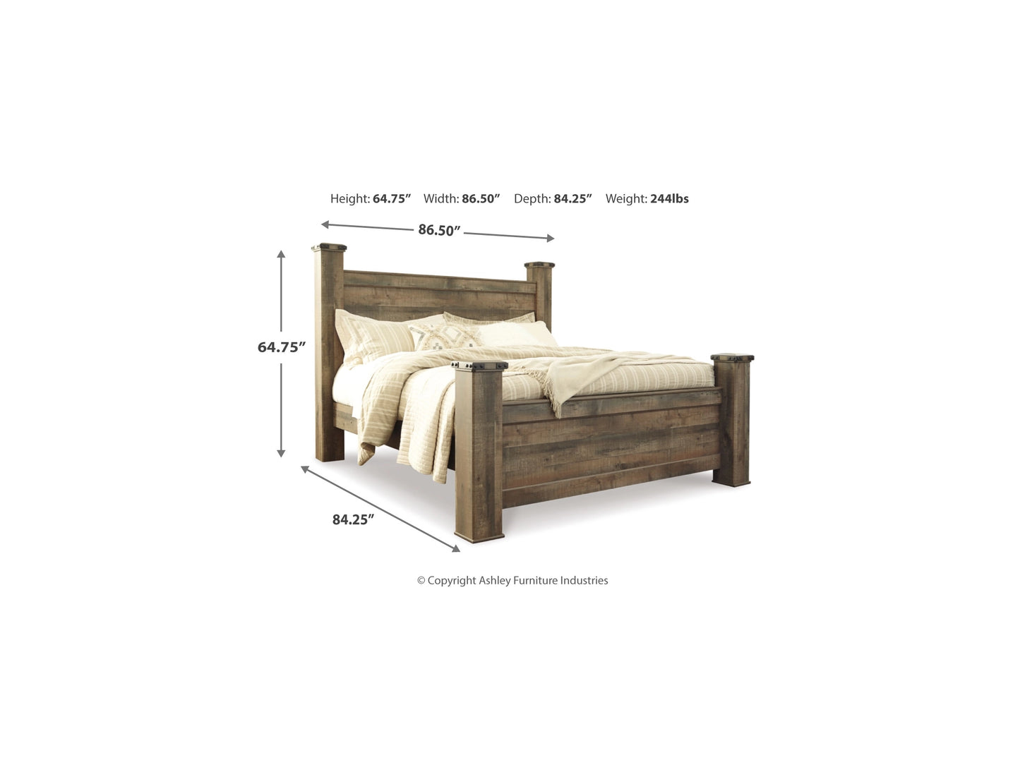 Trinell Poster Bed