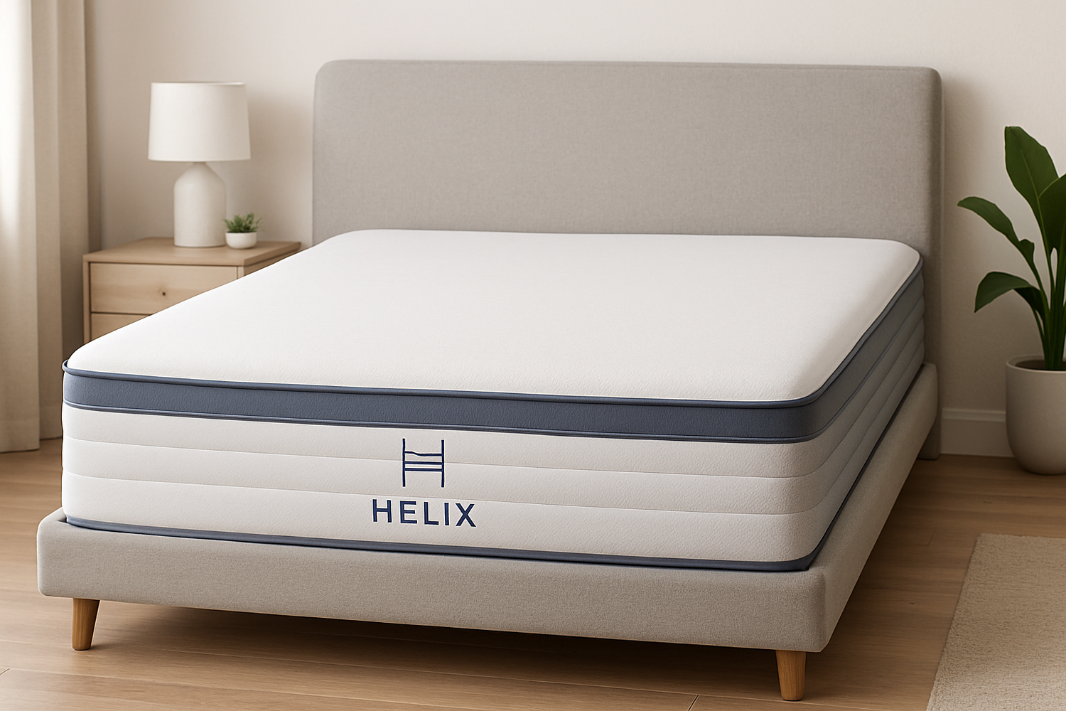 Helix mattress with its logo